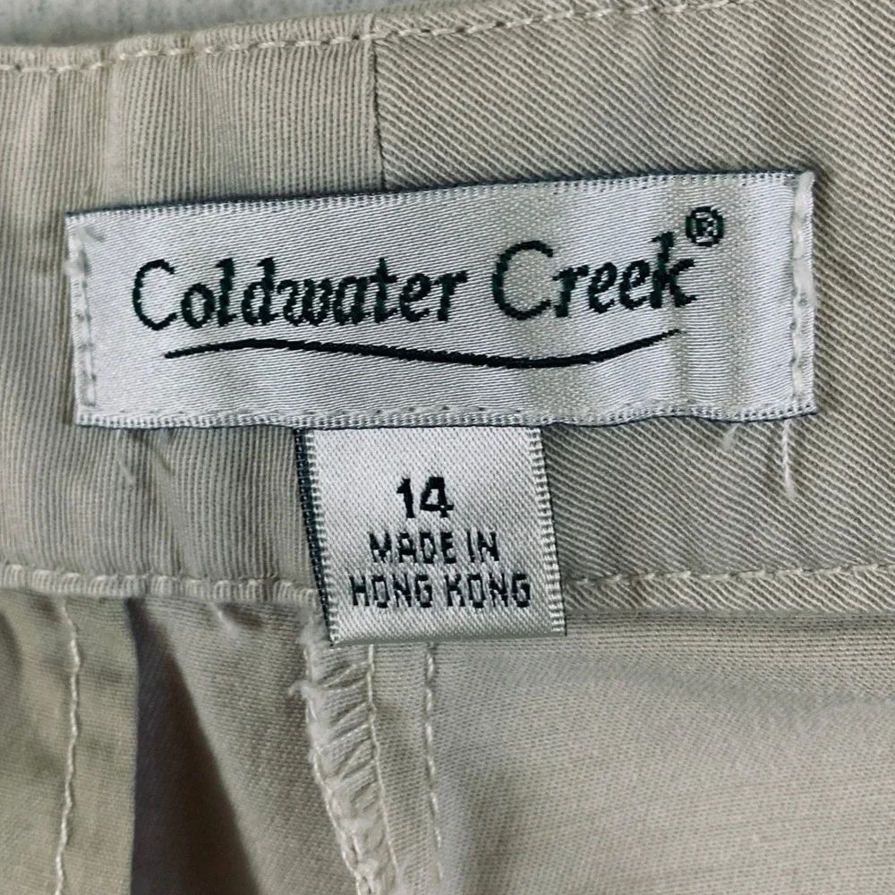 Coldwater Creek Women's 14 Khaki Stretch Bermuda Shorts‎ 12